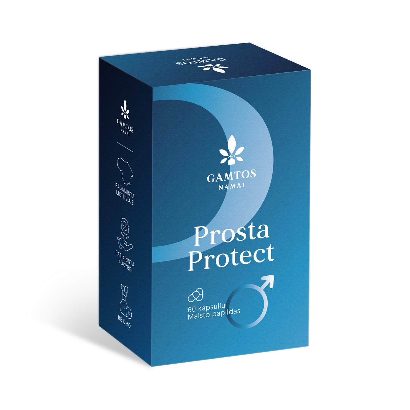 GAMTOS NAMAI, KOMPLEKSAS VYRIŠKUMUI PROSTA PROTECT, 60 kapsulių