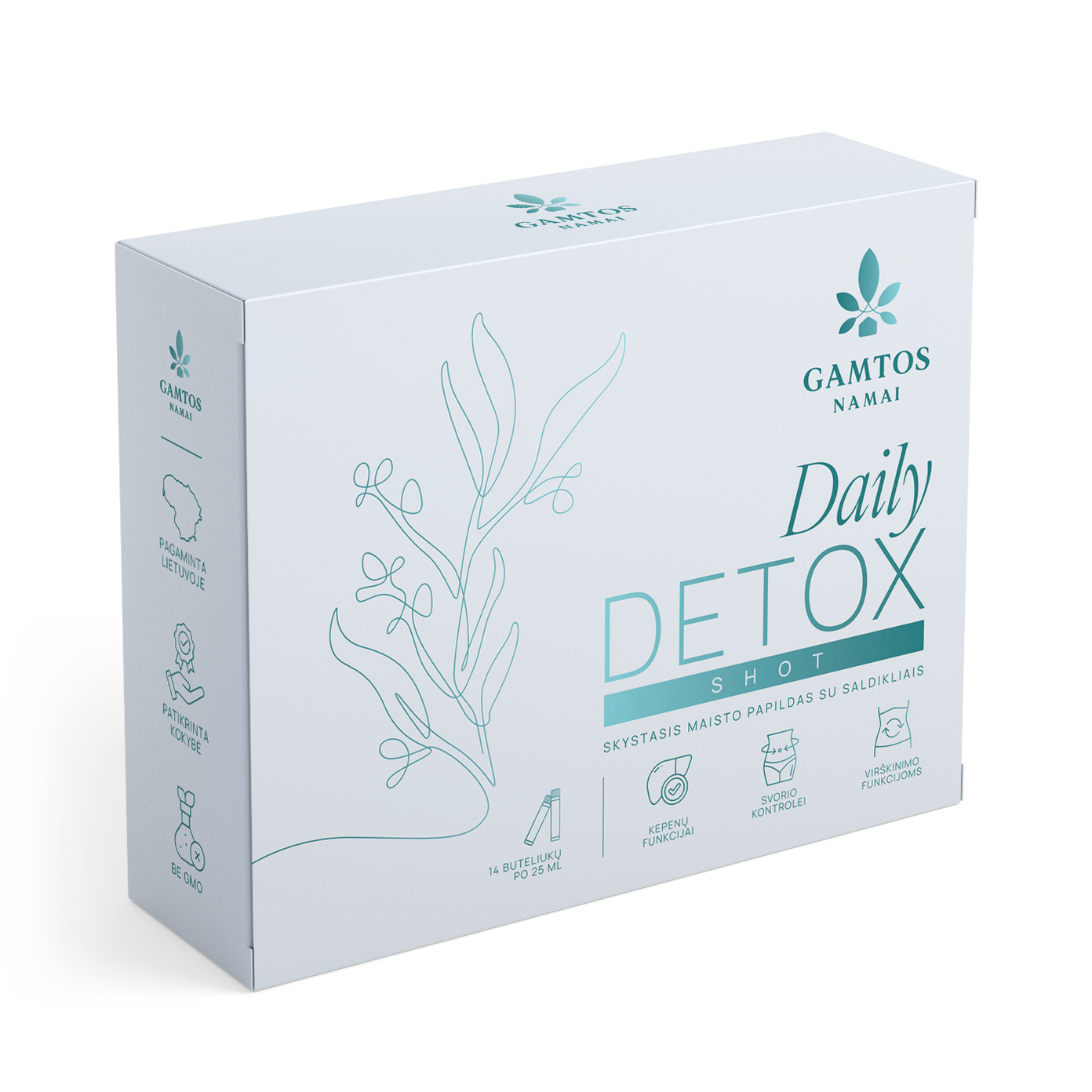 GAMTOS NAMAI, DAILY DETOX SHOTS, 25 ml x 14 vnt