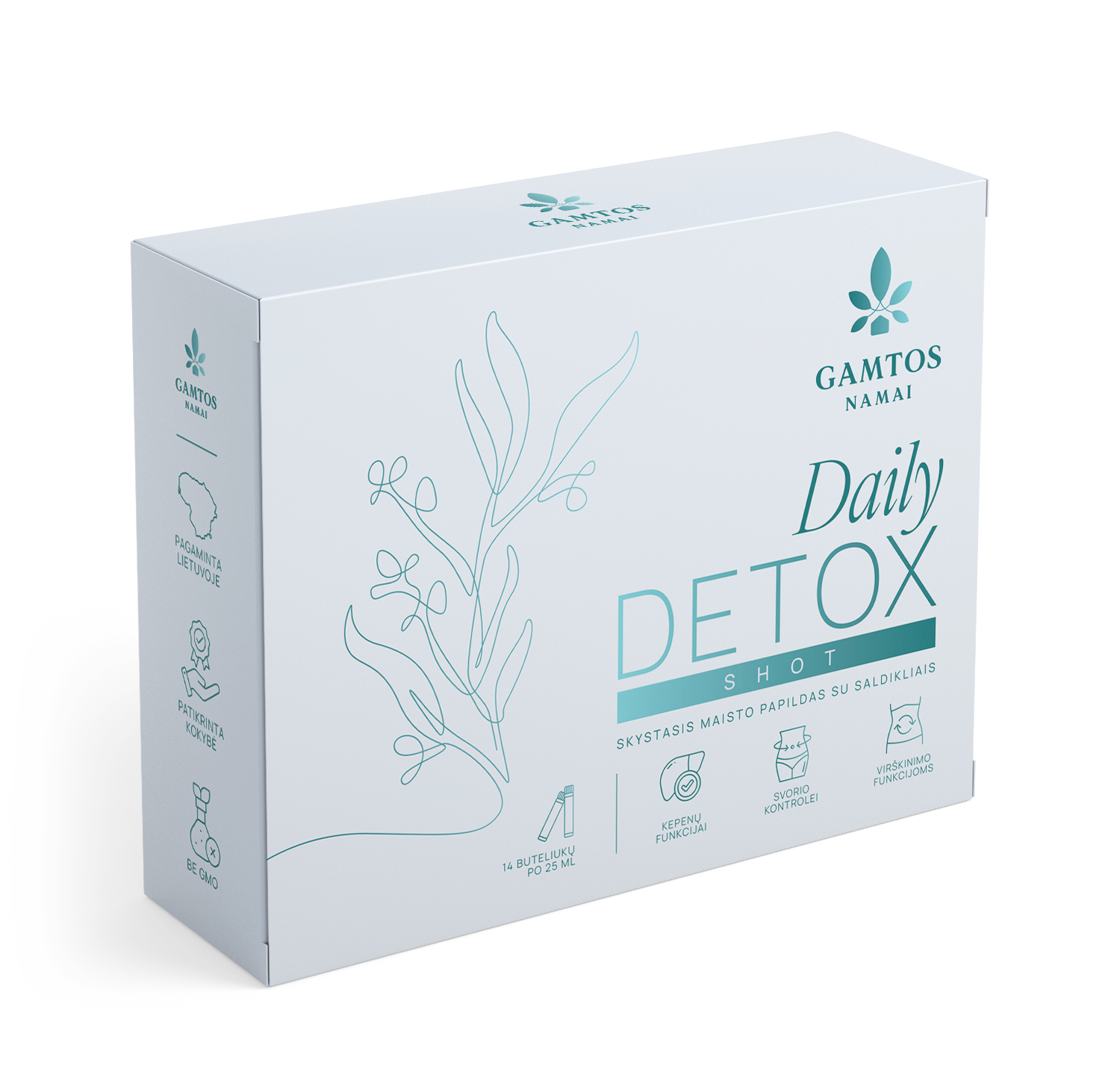 GAMTOS NAMAI, DAILY DETOX SHOTS, 25 ml x 14 vnt
