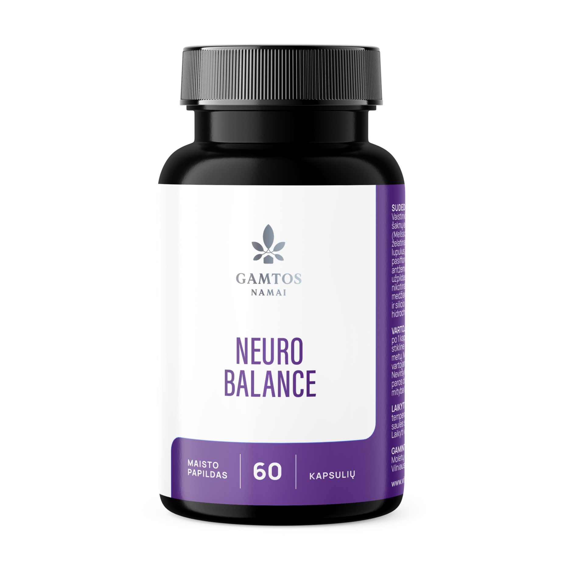 GAMTOS NAMAI, NEURO BALANCE, 60 kietųjų kapsulių
