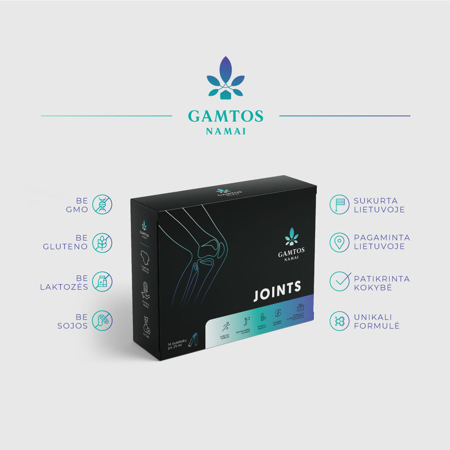 GAMTOS NAMAI, JOINTS SHOTS, 25 ml  x 25 vnt