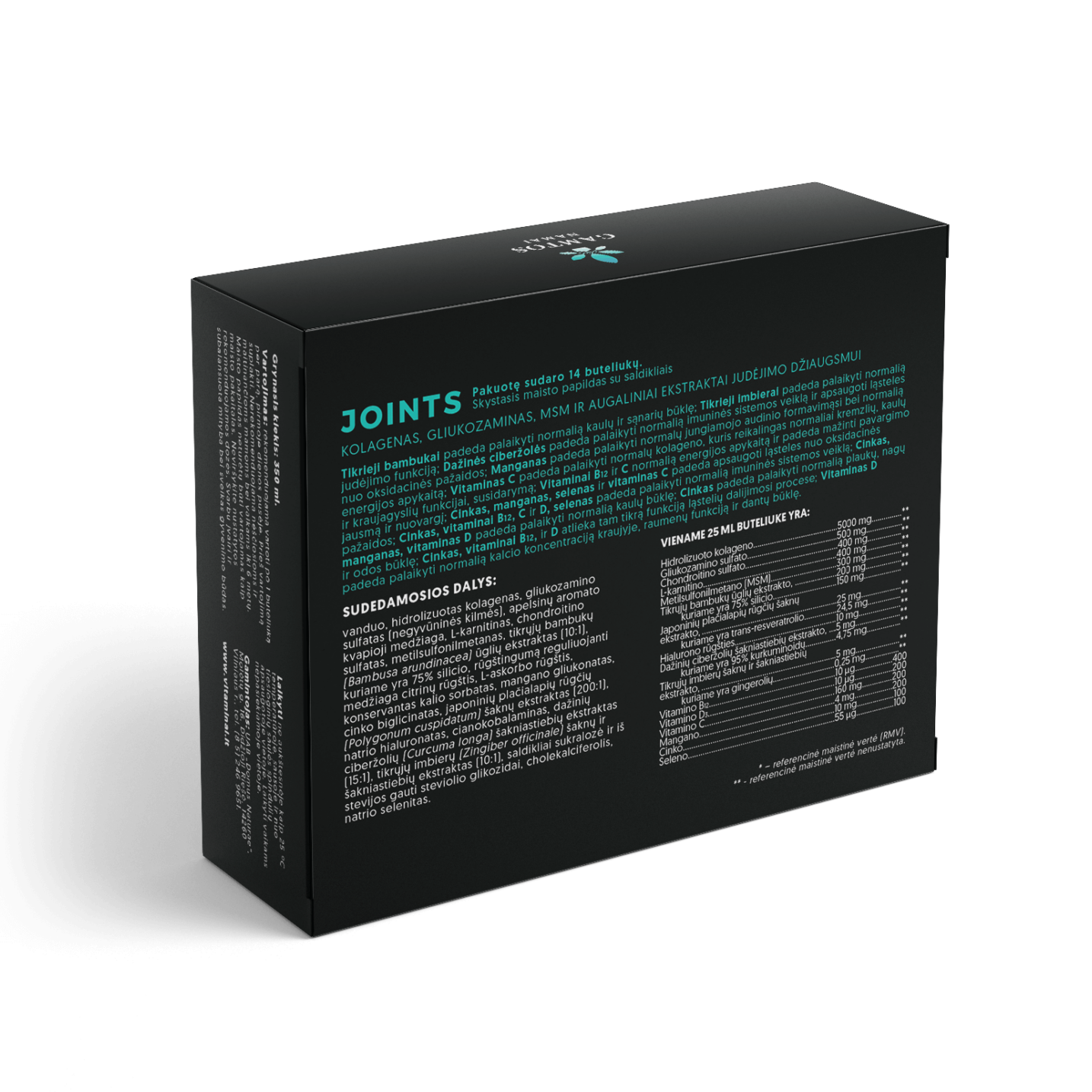 GAMTOS NAMAI, JOINTS SHOTS, 25 ml  x 25 vnt