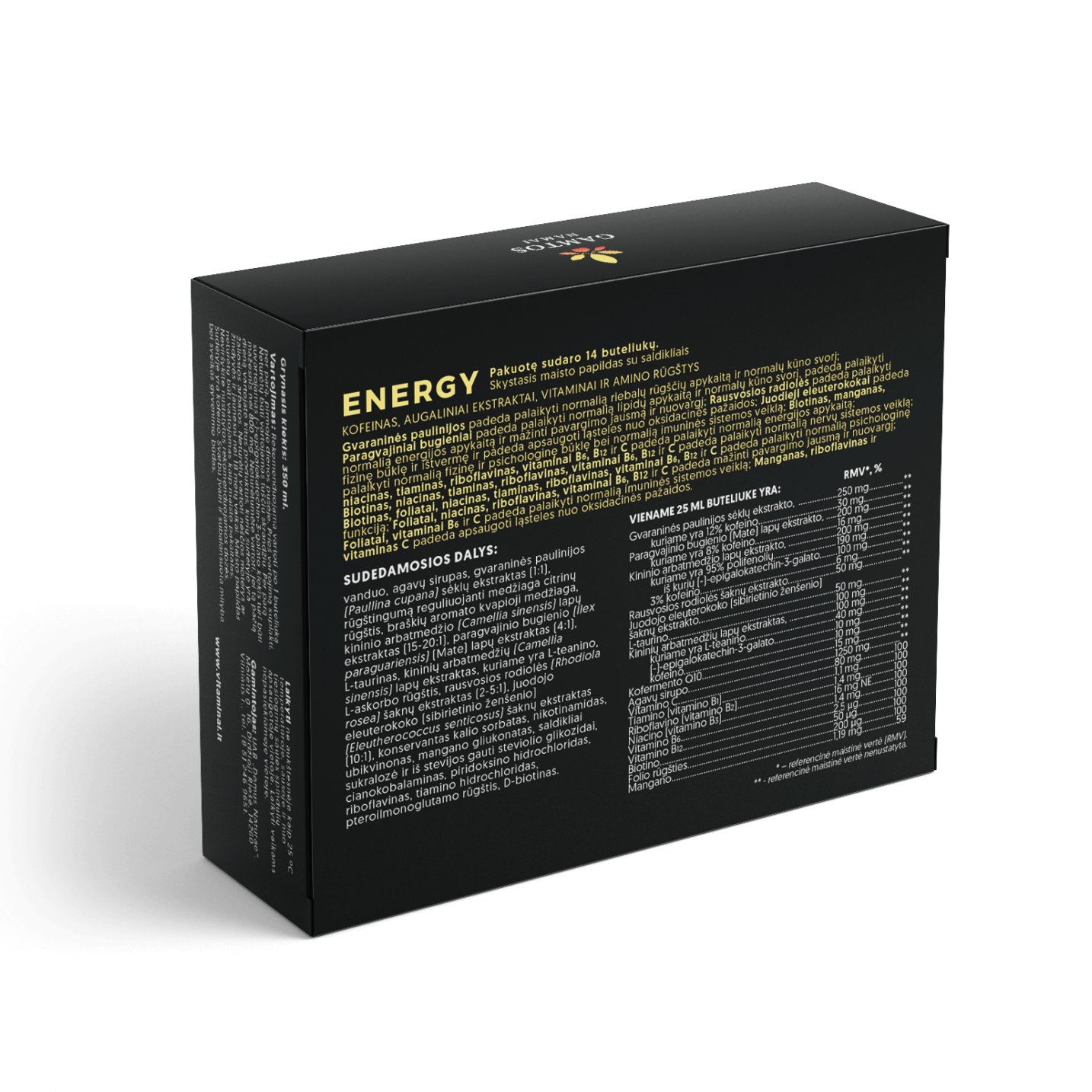 GAMTOS NAMAI, skystasis  ENERGY SHOTS, 25 ml x 14 vnt.