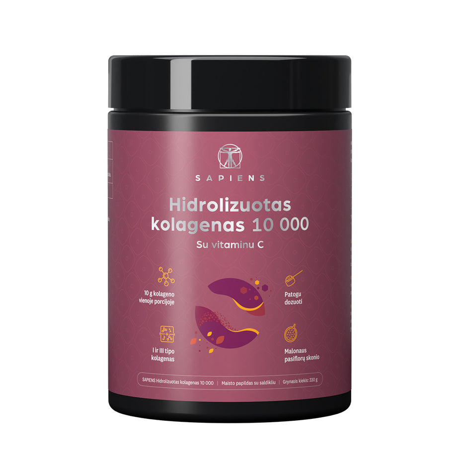 SAPIENS Hidrolizuotas kolagenas 10 000, 330 g