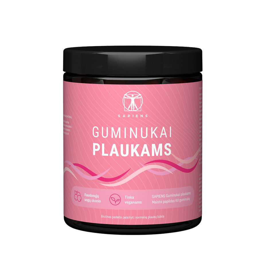 SAPIENS Guminukai plaukams, 60 guminkukų