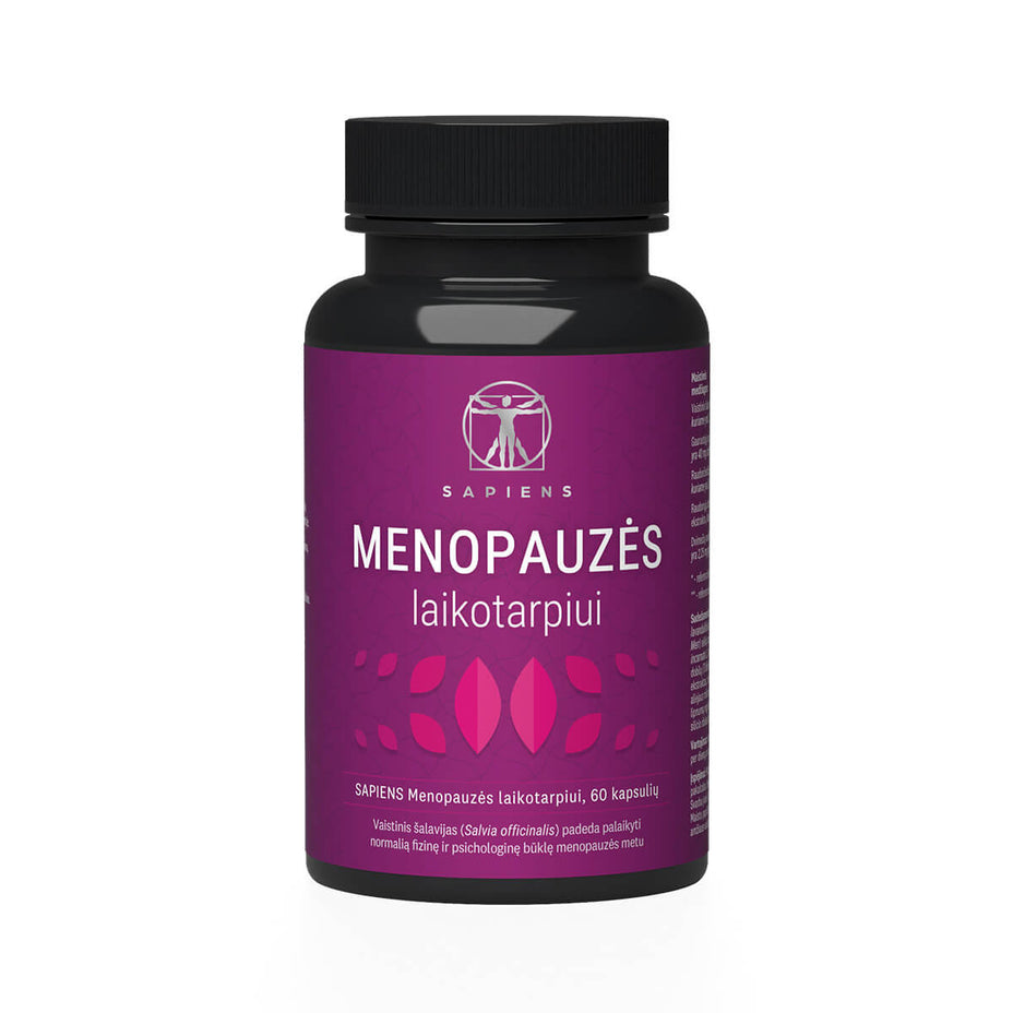 SAPIENS Menopauzės laikotarpiui, 60 kapsulių