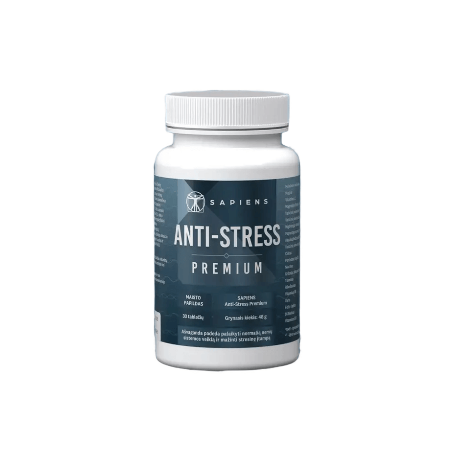 SAPIENS, Anti-Stress Premium, 60 kapsulių