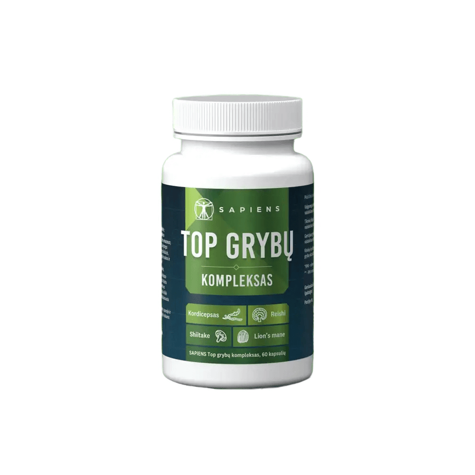 SAPIENS, Top grybų kompleksas, 60 kapsulių