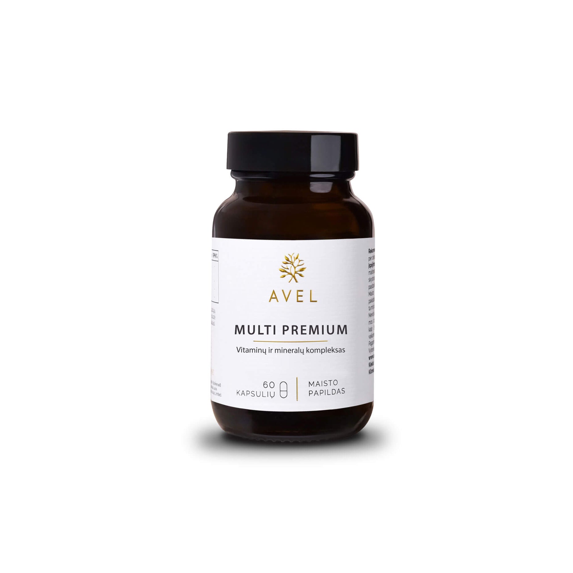 AVEL, MULTI PREMIUM  Vitaminų ir mineralų kompleksas, 60 kapsulių