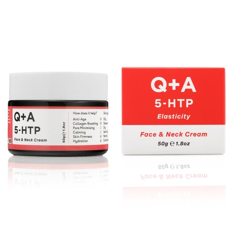 Q+A, 5-HTP Face & Neck Cream Veido ir kaklo kremas, 50ml