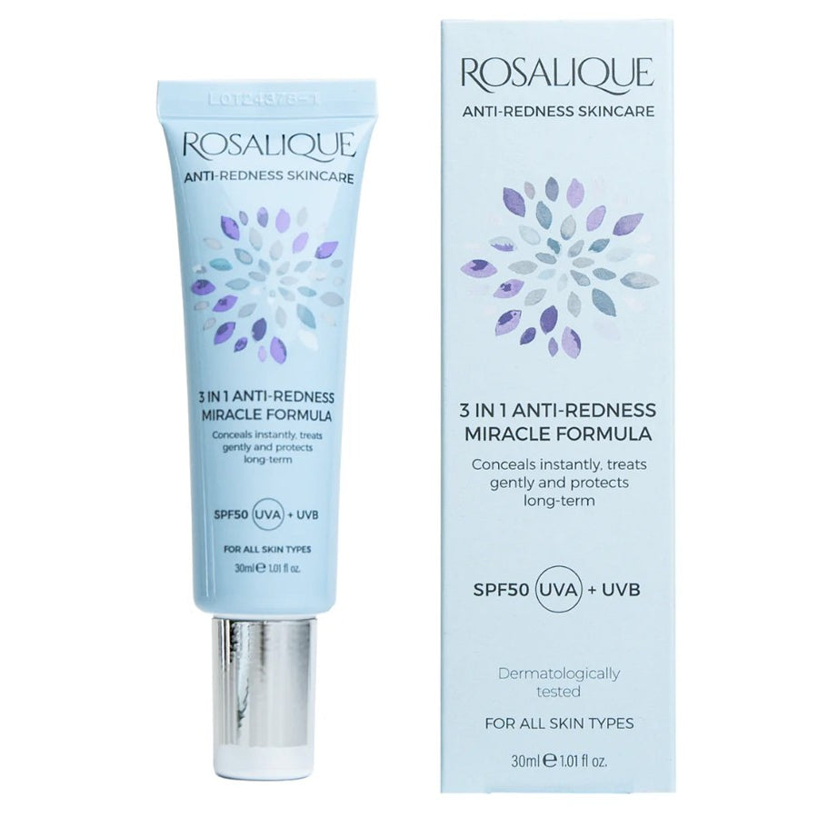 ROSALIQUE kremas raustančiai veido, kaklo, dekoltė odai, SPF 50, 30 ml