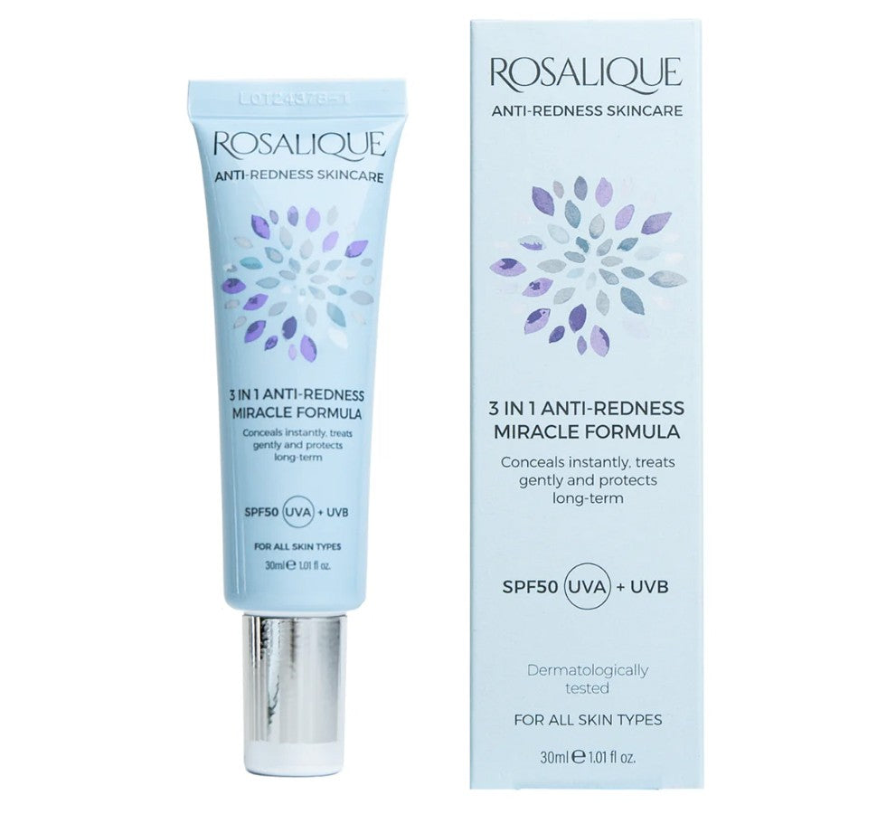 ROSALIQUE kremas raustančiai veido, kaklo, dekoltė odai, SPF 50, 30 ml
