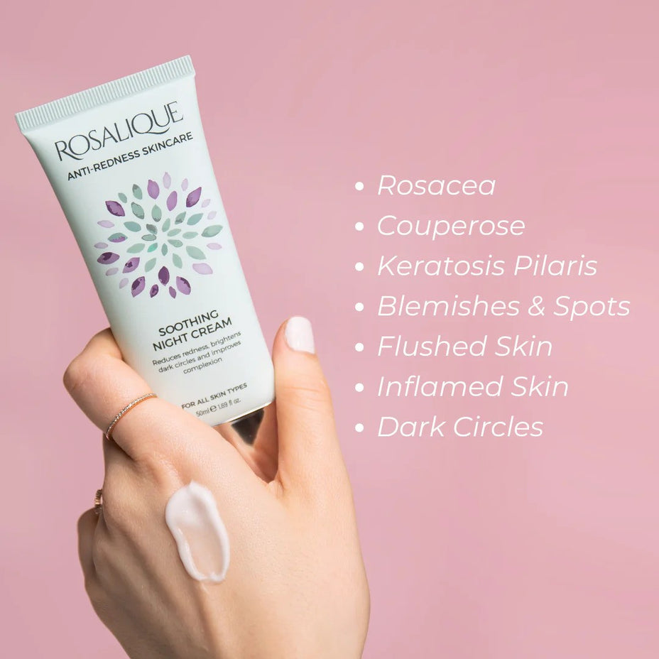 ROSALIQUE SOOTHING NIGHT CREAM raminantis naktinis kremas, 50ml