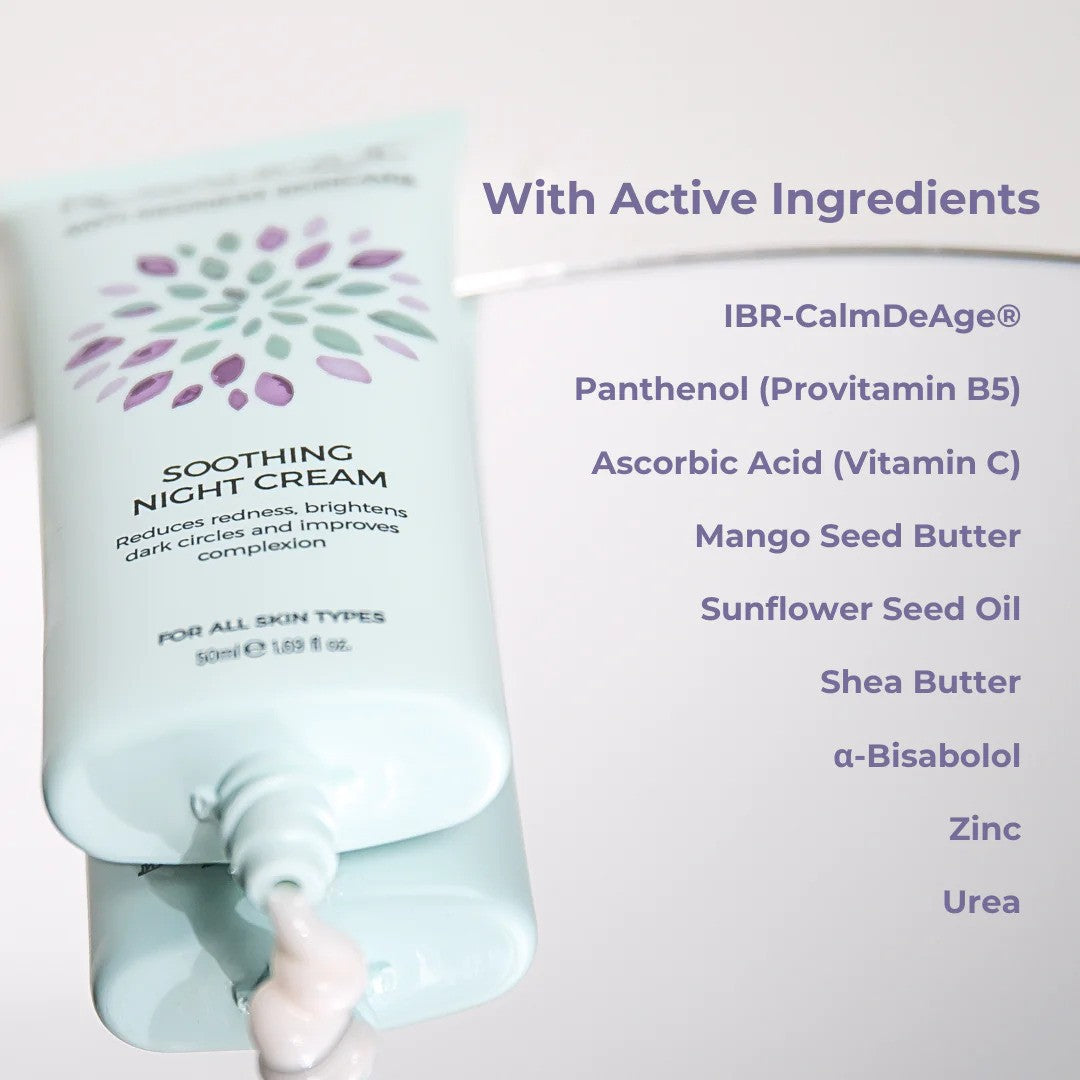 ROSALIQUE SOOTHING NIGHT CREAM raminantis naktinis kremas, 50ml