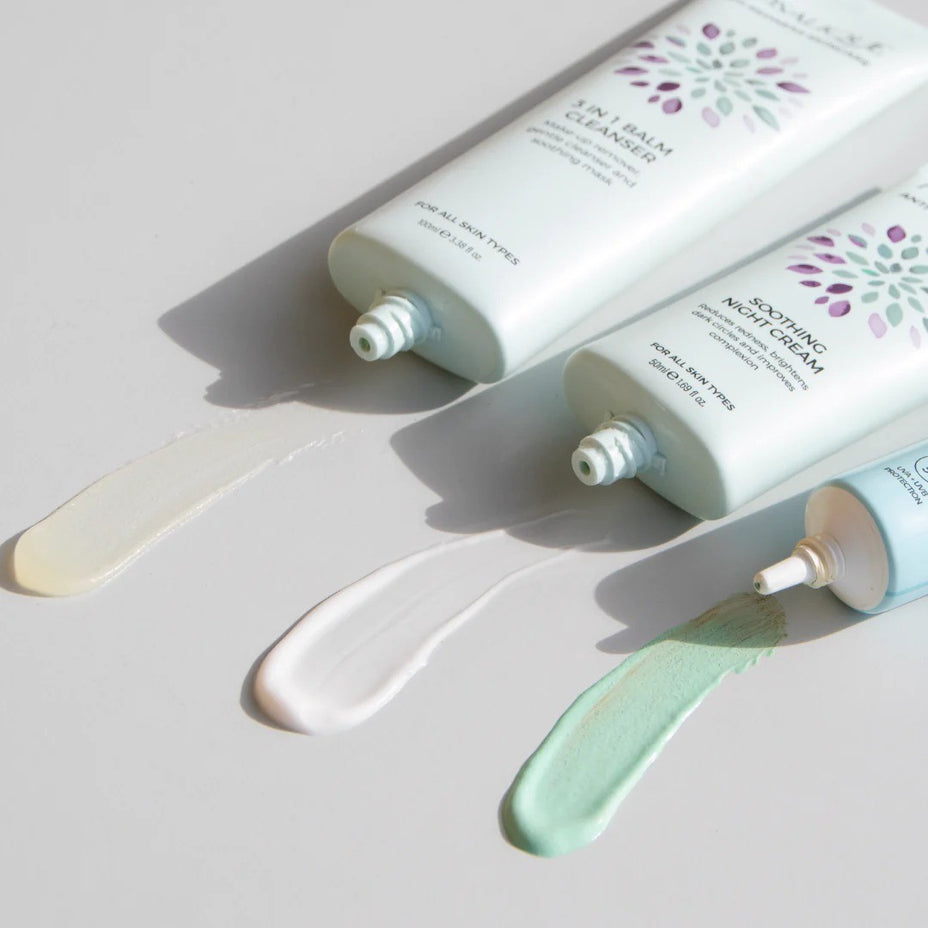 ROSALIQUE MIRACLE rinkinys: dieninis kremas 30 ml, valomasis balzamas 100 ml, naktinis kremas 50 ml