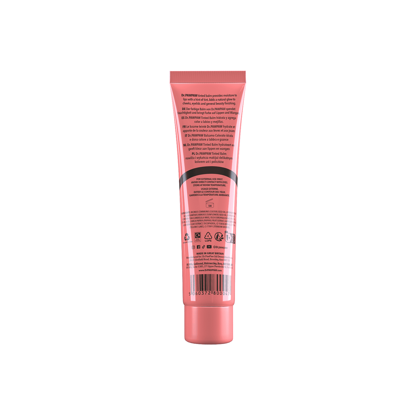 Dr.PAWPAW Peach Pink lūpų balzamas 25ml