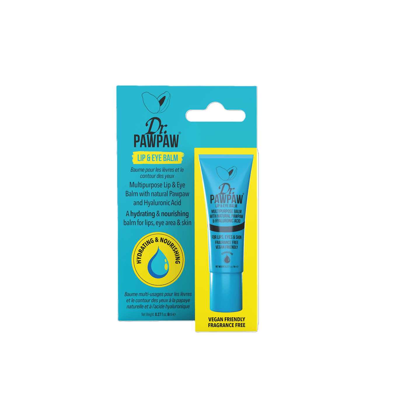 Dr.PAWPAW Hyaluronic Lip and Eye lūpų ir akių balzamas su hialuronu 8ml