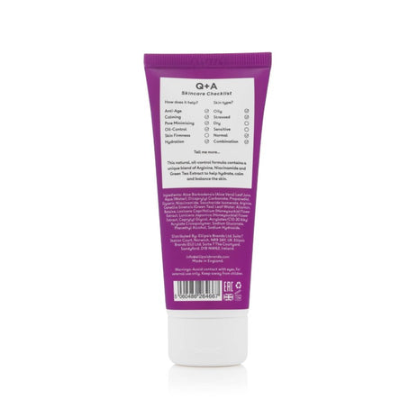 Q+A, Amino Acid Oil-Free Moisturiser Bealiejinis drėkinamasis veido kremas su aminorūgštimis, 75ml