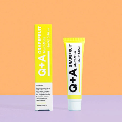 Q+A, Grapefruit Multi-Balm Daugiafunkcis odos priežiūros balzamas, 15ml