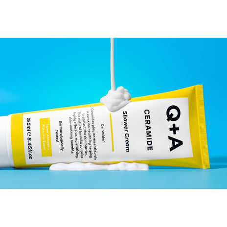 Q+A, Ceramide Shower Cream Kūno prausiklis su keramidu, 250ml