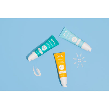 Q+A, Niacinamide Balancing SPF50 Apsauginis kremas nuo saulės probleminei odai, 50ml