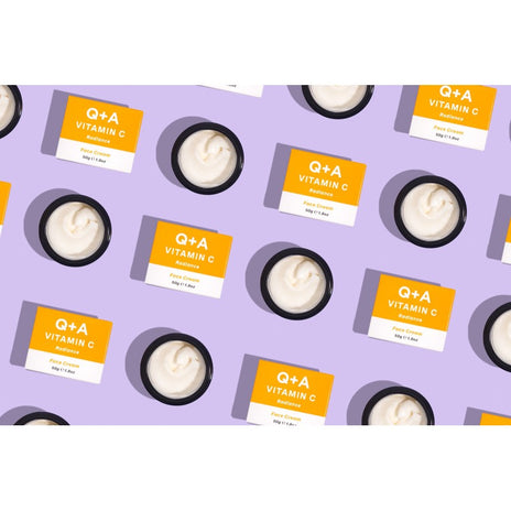 Q+A, Vitamin C Radiance Face Cream Skaistinamasis veido kremas, 50g