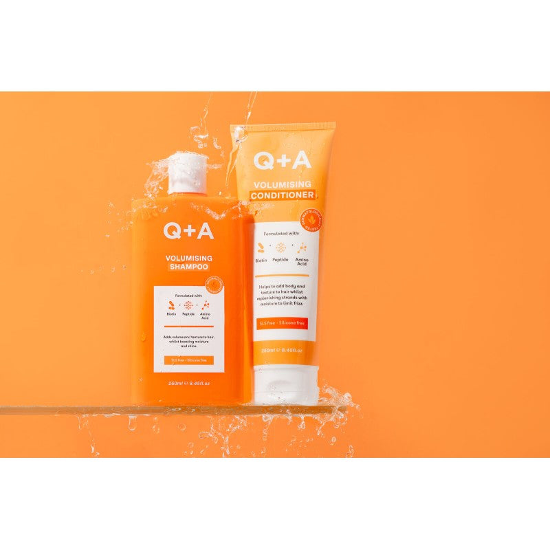 Q+A, Volumising Shampoo Apimties suteikiantis šampūnas su biotinu, 250ml