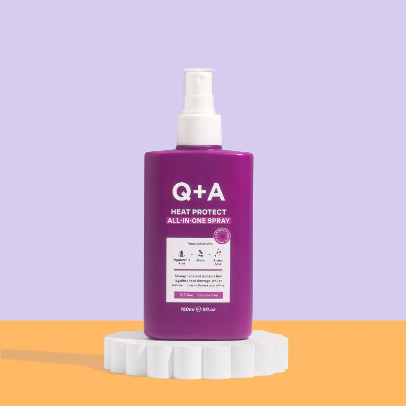 Q+A, Heat Protect All-In-One Spray Nuo karščio saugantis purškiklis, 150ml