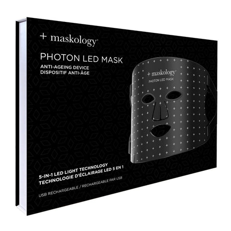 MASKOLOGY, PHOTON LED Light Therapy Face Mask LED veido kaukė, 1vnt