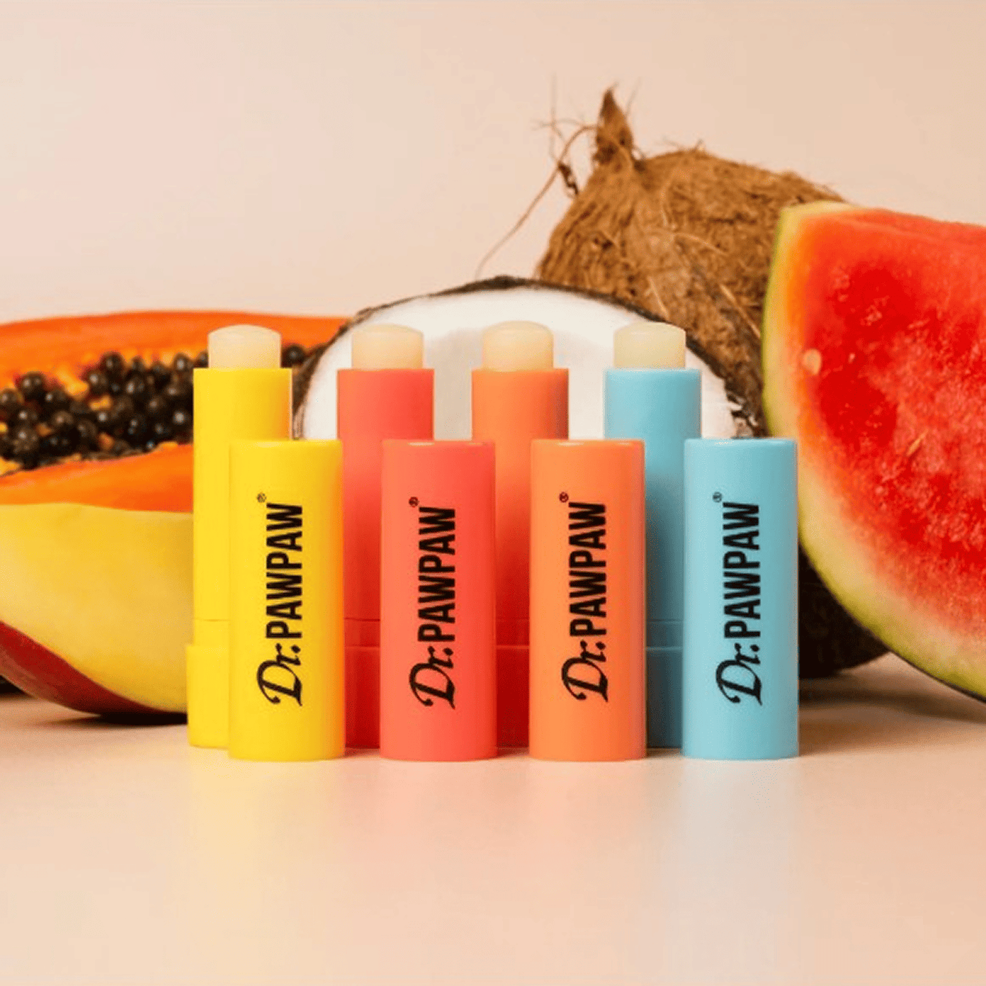 Dr.PAWPAW Tropical lūpų pieštukų rinkinys 4x4g