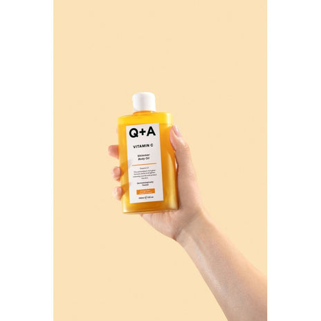 Q+A, Vitamin C Shimmer Body Oil Žėrintis kūno aliejus, 150ml