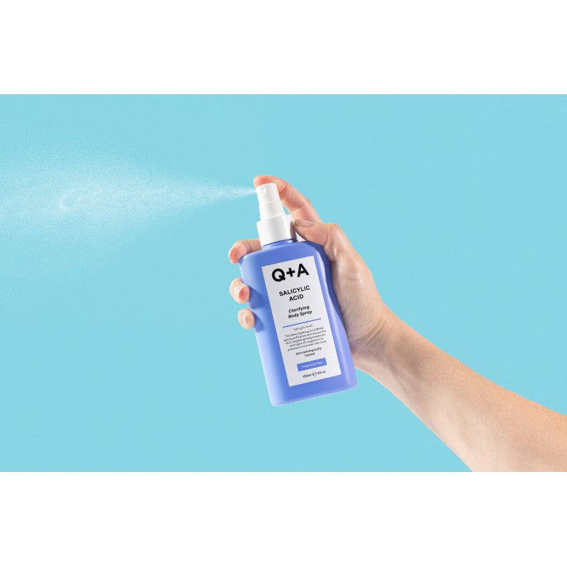 Q+A, Salicylic Acid Body Spray Kūno dulksna su salicilo rūgštimi, 150ml
