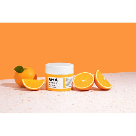 Q+A, Vitamin C Body Scrub Kūno šveitiklis su vitaminu C, 200ml