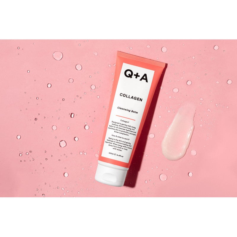 Q+A, Collagen Cleansing Balm Valomasis veido balzamas, 125ml