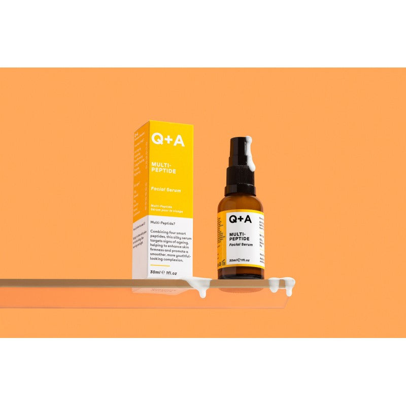 Q+A, Multi-Peptide Facial Serum Veido serumas su peptidais, 30ml