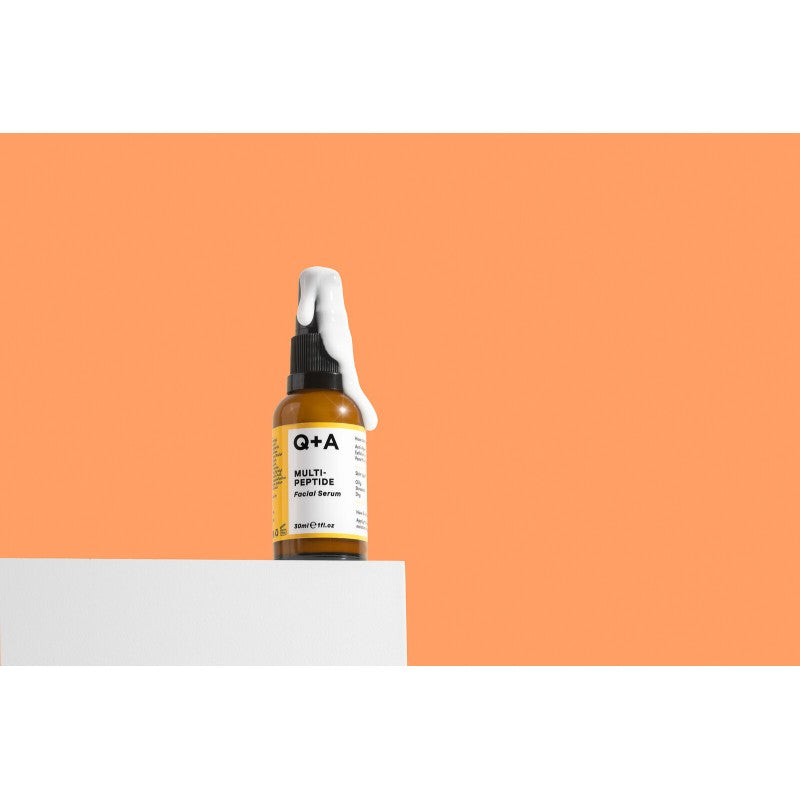 Q+A, Multi-Peptide Facial Serum Veido serumas su peptidais, 30ml