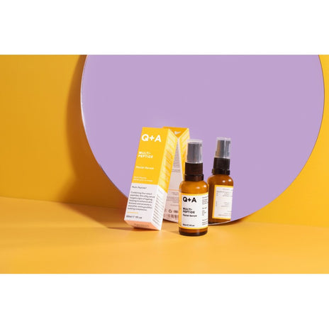 Q+A, Multi-Peptide Facial Serum Veido serumas su peptidais, 30ml
