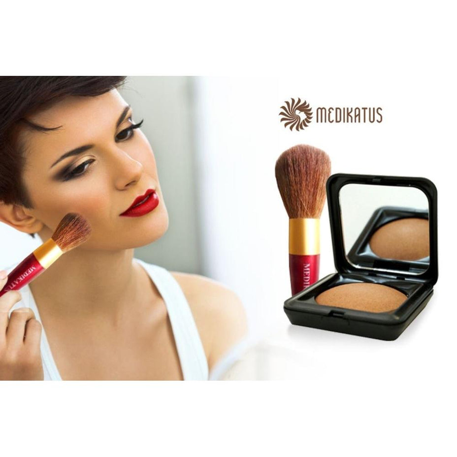 COLORA,  Rinkinys Egipto saulės įdegį suteikianti pudra EGYPTIAN GLOW 14g ir šepetėlis