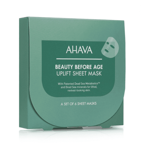 AHAVA, beauty before age uplift stangrinamosios lakštinės kaukės, 6 vnt.