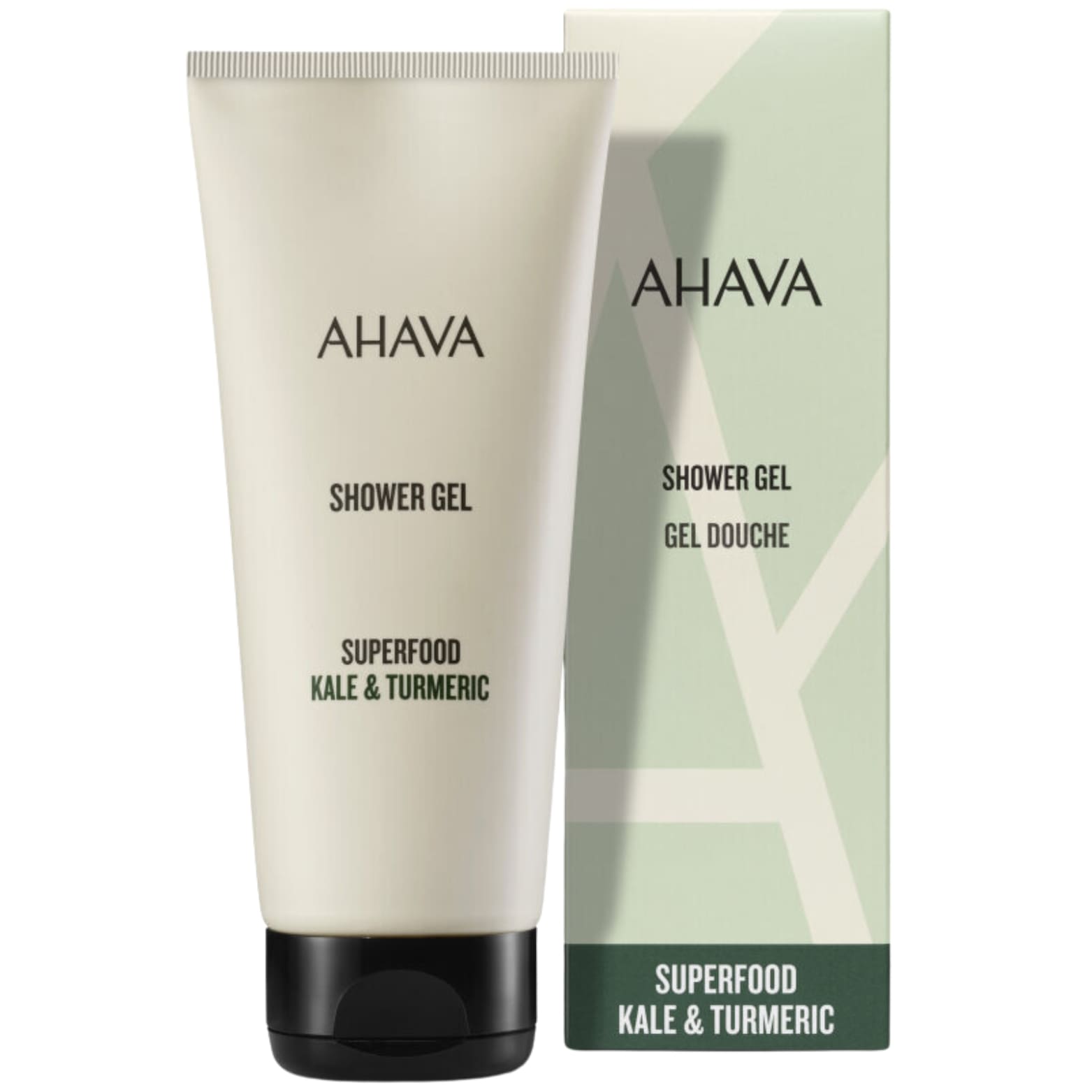 AHAVA, kale &amp; turmeric dušo gelis, 200 ml