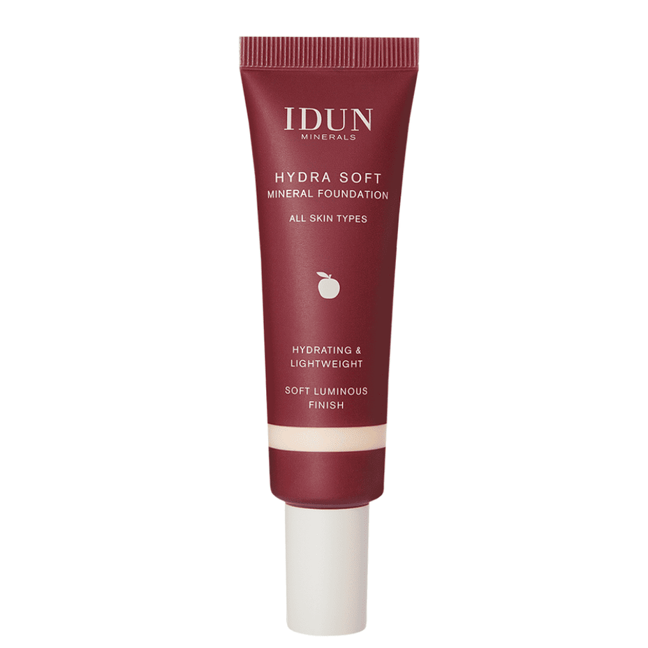 IDUN Minerals Hydra Soft skystas mineralinis makiažo pagrindas, 30 ml
