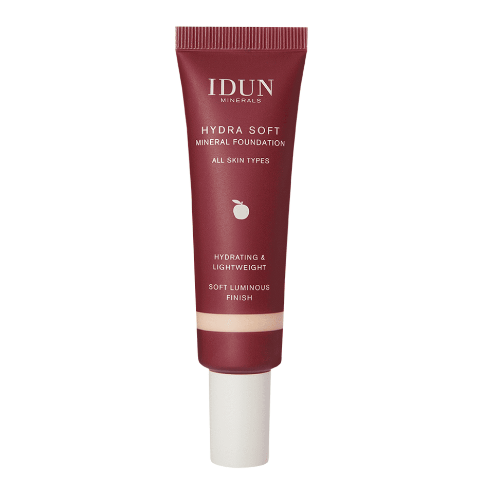 IDUN Minerals Hydra Soft skystas mineralinis makiažo pagrindas, 30 ml
