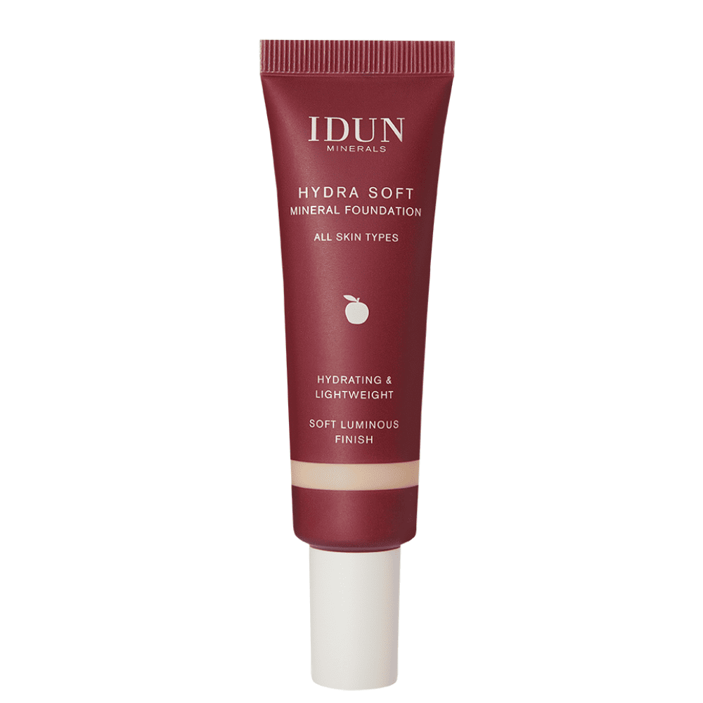 IDUN Minerals Hydra Soft skystas mineralinis makiažo pagrindas, 30 ml
