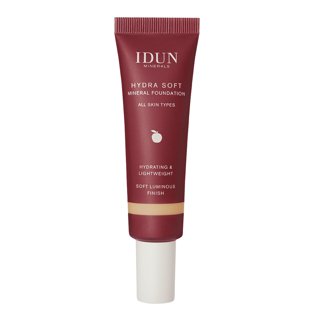 IDUN Minerals Hydra Soft skystas mineralinis makiažo pagrindas, 30 ml