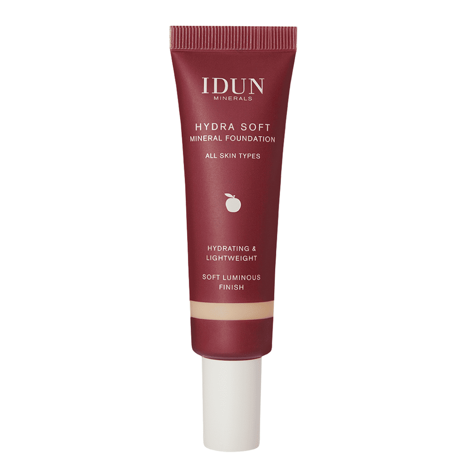 IDUN Minerals Hydra Soft skystas mineralinis makiažo pagrindas, 30 ml