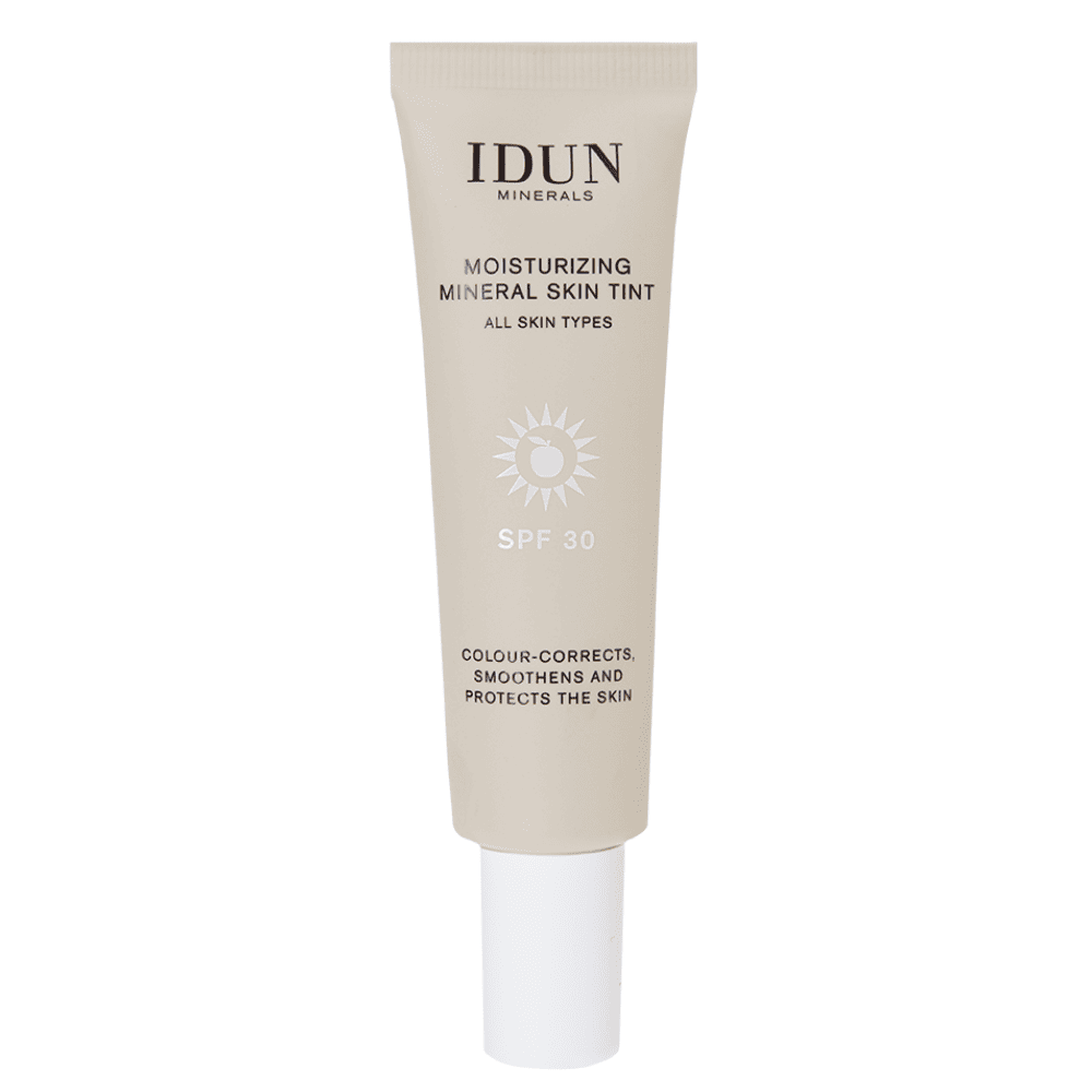 IDUN Minerals SKIN TINT drėkinamasis veido kremas su atspalviu SPF 30, 27 ml