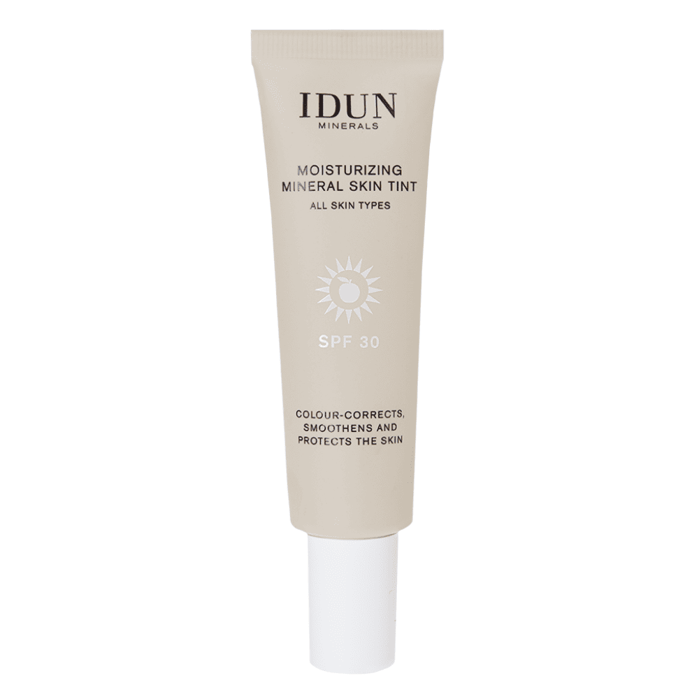 IDUN Minerals SKIN TINT drėkinamasis veido kremas su atspalviu SPF 30, 27 ml