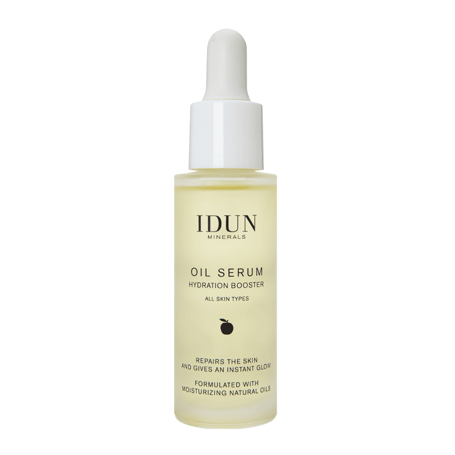 IDUN Minerals drėkinamasis aliejinis veido serumas su natūraliais aliejais, visiems odos tipams, 30 ml