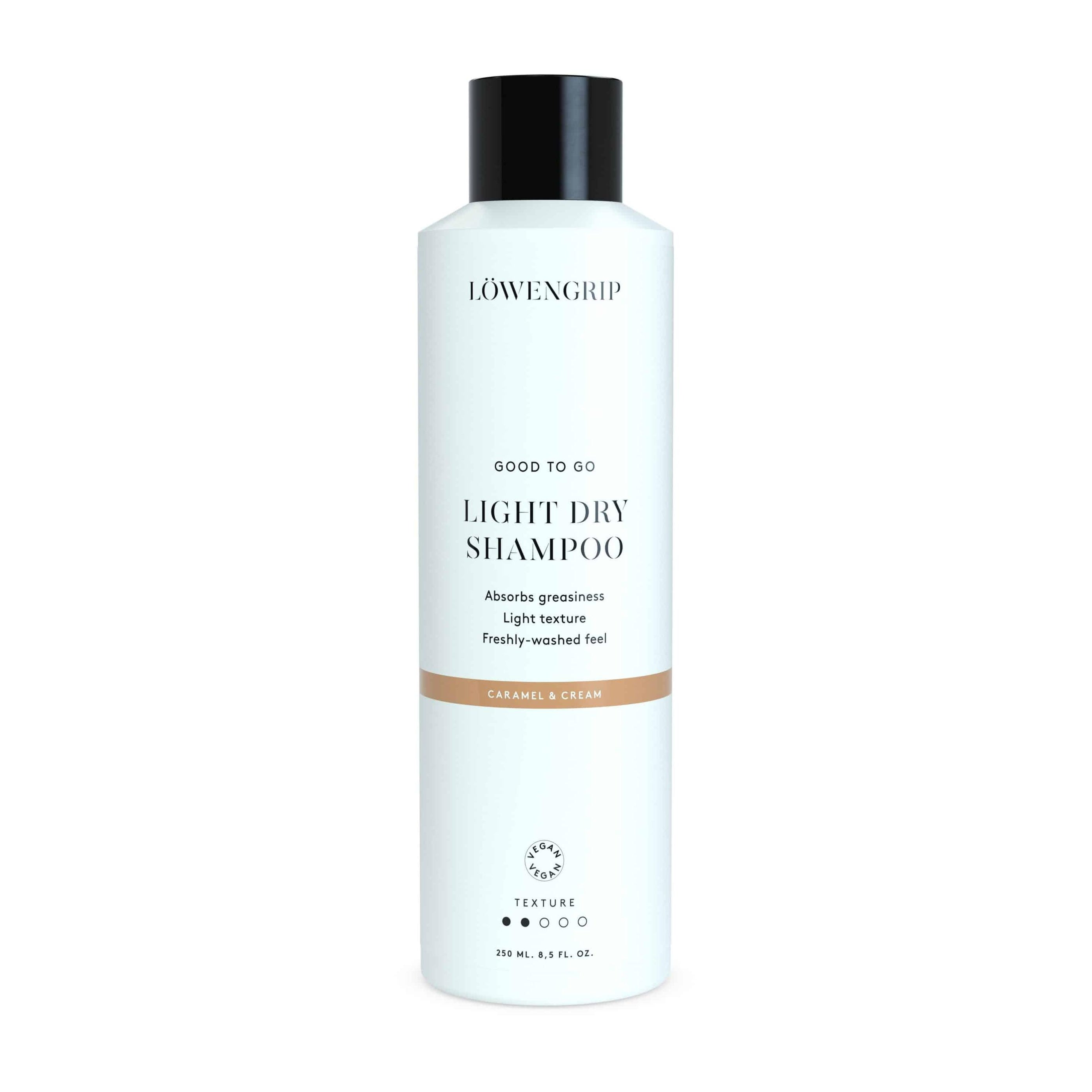LOWENGRIP, lengvas sausas šampūnas Caramel & Cream, 250 ml