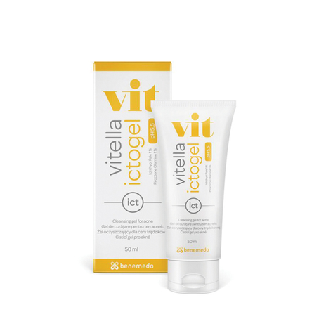 VITELLA, ictogel prausimosi gelis riebiai odai, 50 ml